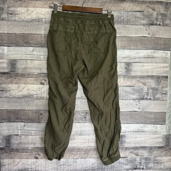 Marine Layer Womens Luna Jogger Pants Medium Green Pull On Soft Stretch Travel - Picture 2 of 10